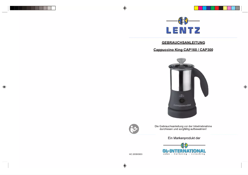 Página 1 del manual Manual de usuario Lentz CAP300