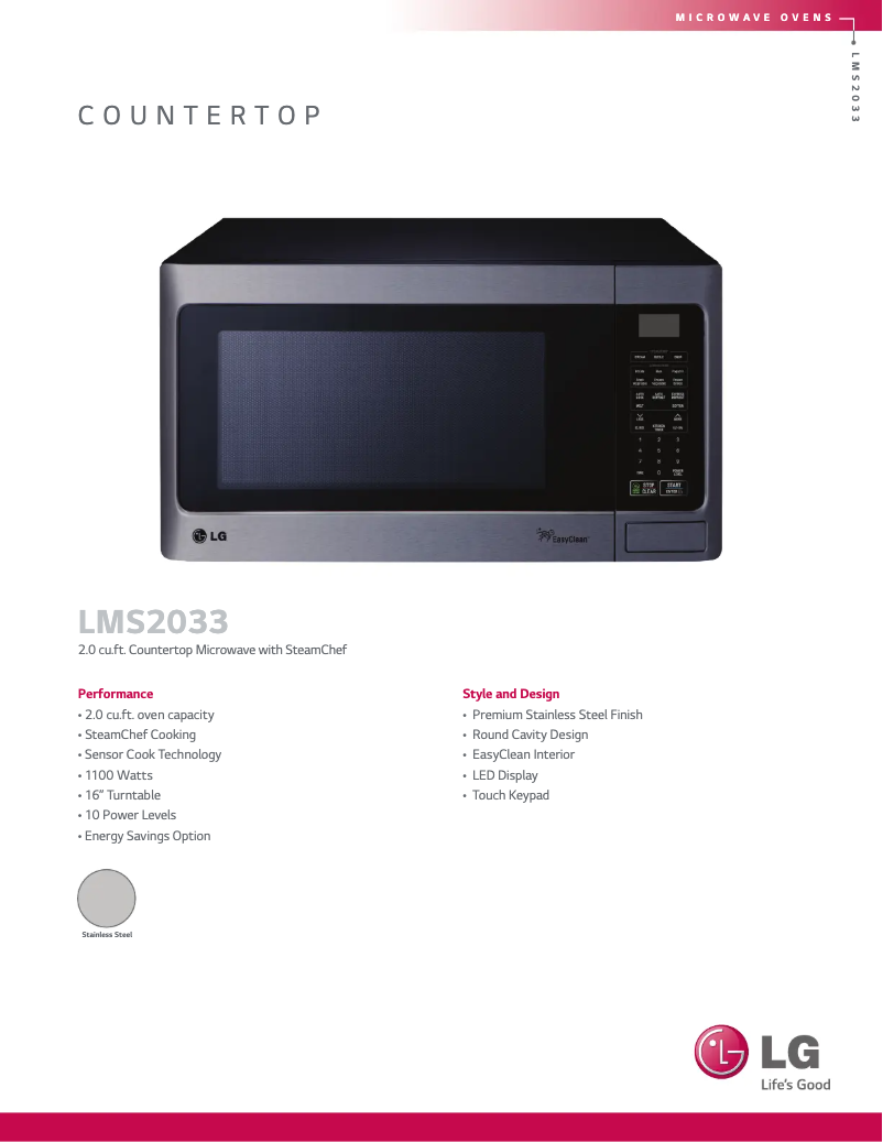 Imagen de la primera página del manual del dispositivo LMS2033ST