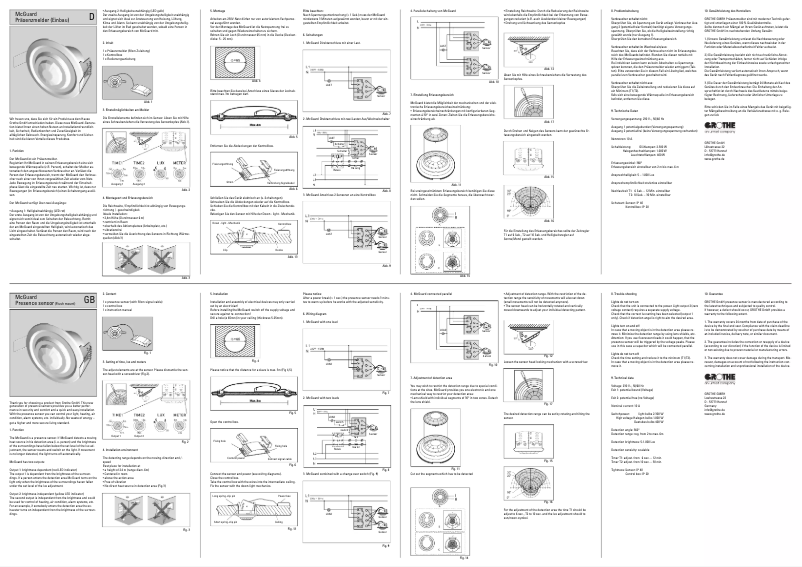 Página nº 1 - Manual de usuario Grothe McGuard PM-EINBws