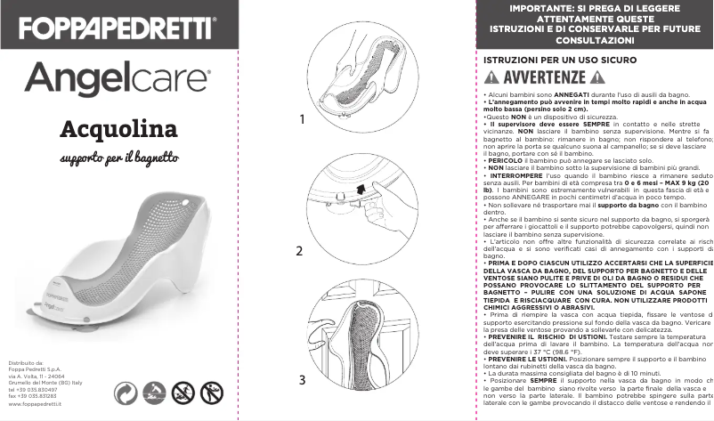 Imagen de la primera página del manual del dispositivo Acquolina