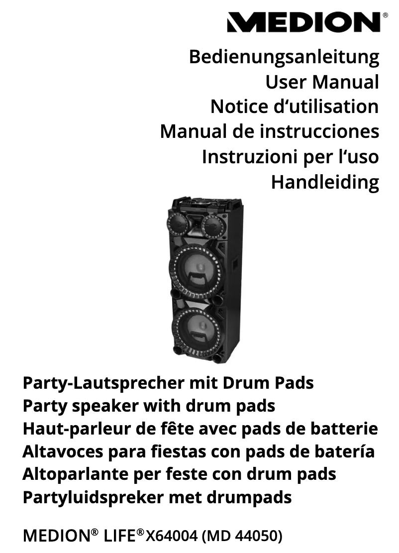 Página 1 del manual Manual de usuario Medion LIFE X64004 (MD 44050)