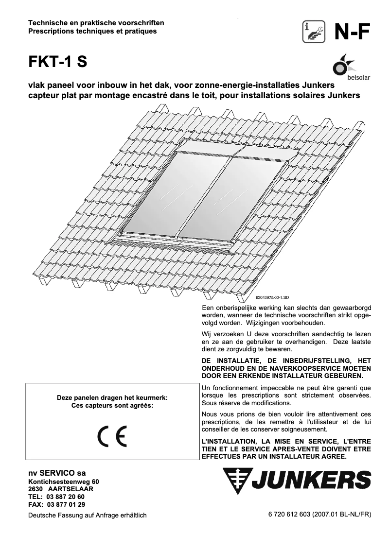 Imagen de la primera página del manual del dispositivo FKT-1