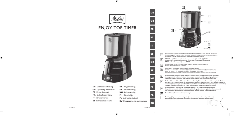 Imagen de la primera página del manual del dispositivo ENJOY Top Timer