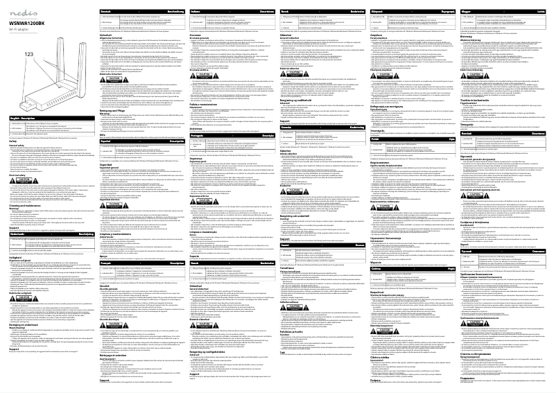 Página 1 del manual Manual de usuario Nedis WSNWA1200BK