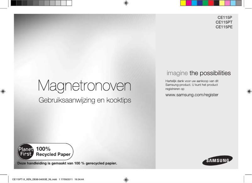 Imagen de la primera página del manual del dispositivo CE115PE