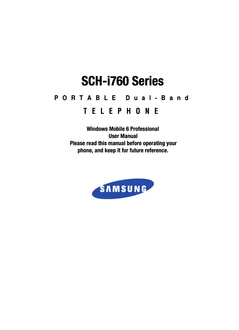 Página 1 del manual Manual de usuario Samsung SCH-i760