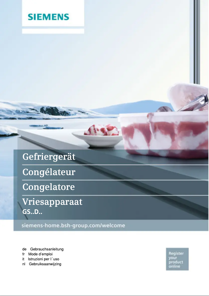 Página nº 1 - Manual de usuario Siemens GS36DBI2V