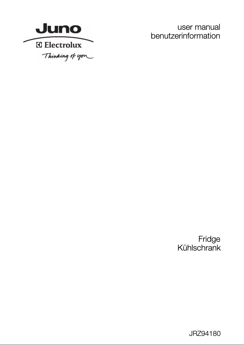 Página 1 del manual Manual de usuario Juno Electrolux JRZ94180