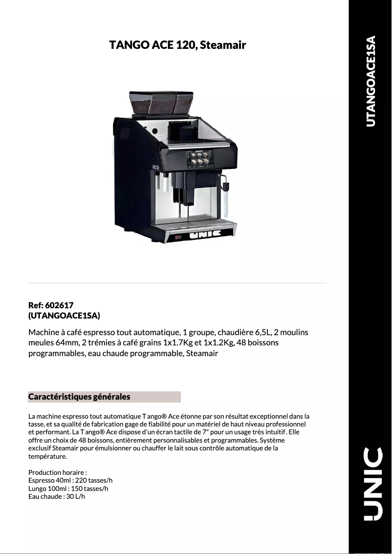 Imagen de la primera página del manual del dispositivo Tango Ace