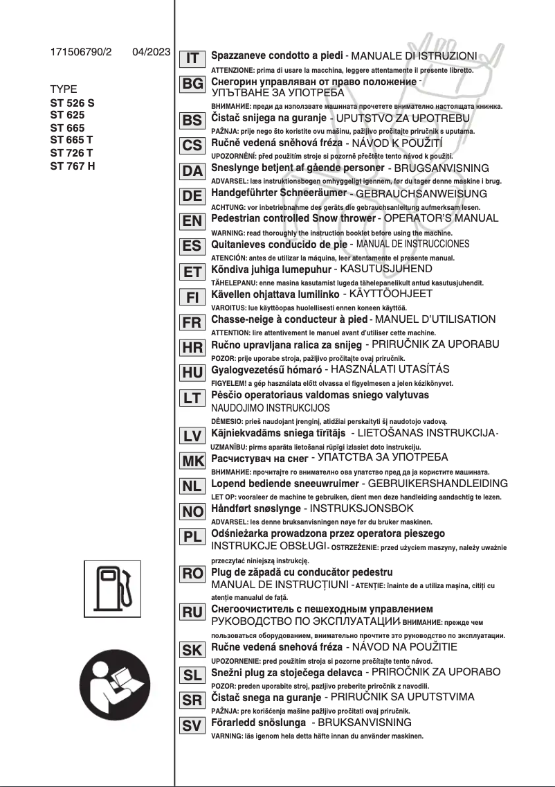 Imagen de la primera página del manual del dispositivo ST 6272 P TRAC
