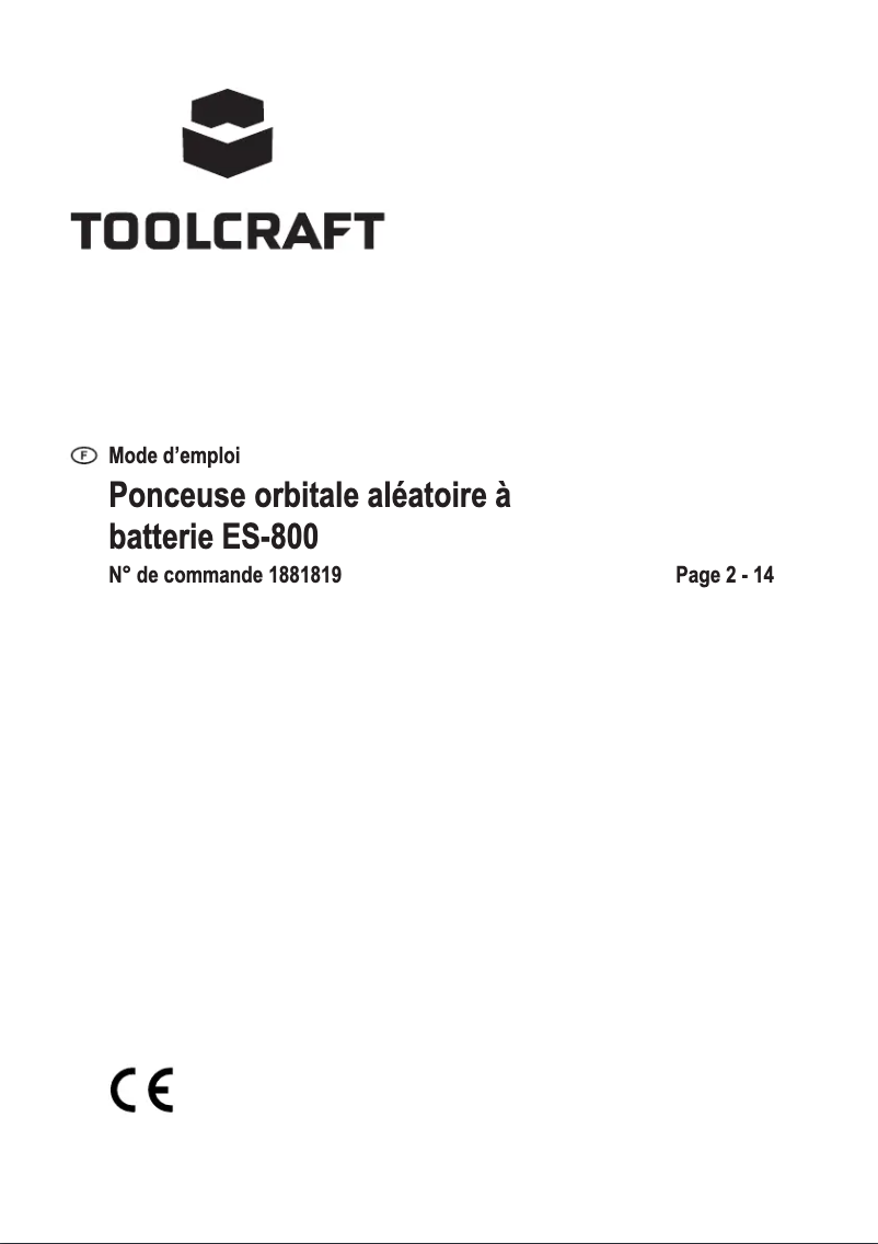 Página 1 del manual Manual de usuario Toolcraft ES-800