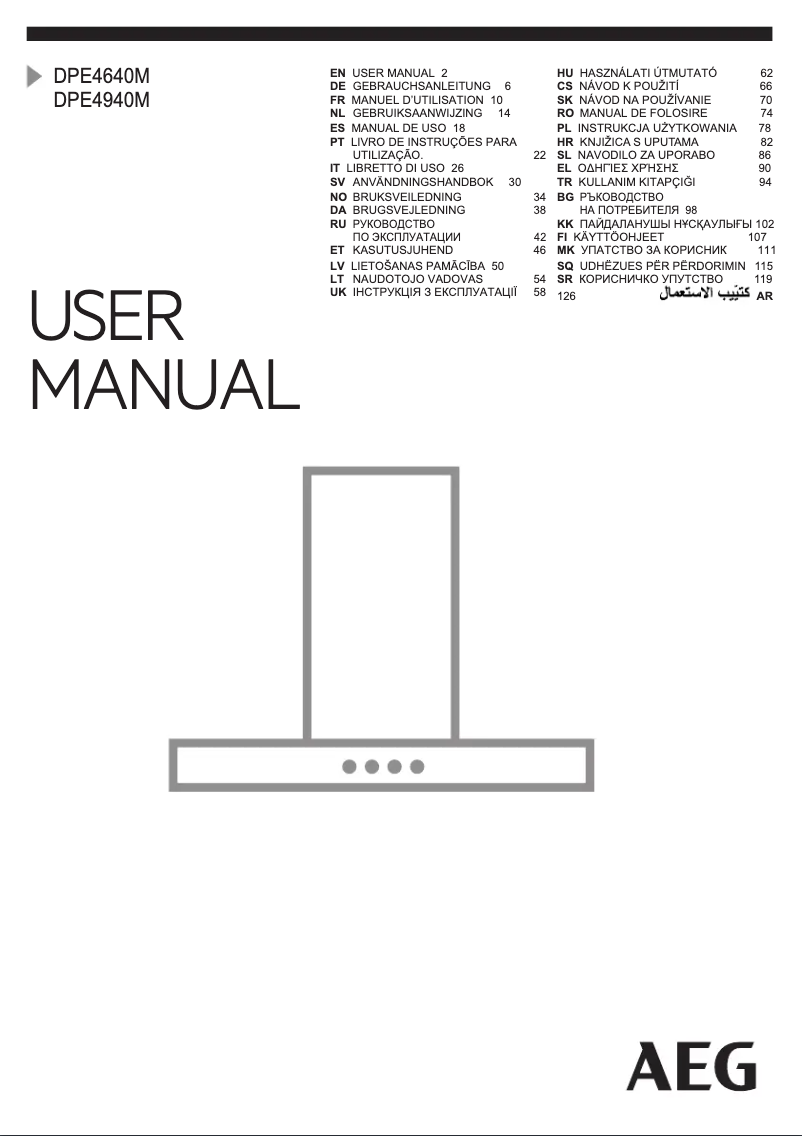 Imagen de la primera página del manual del dispositivo DPE4640M