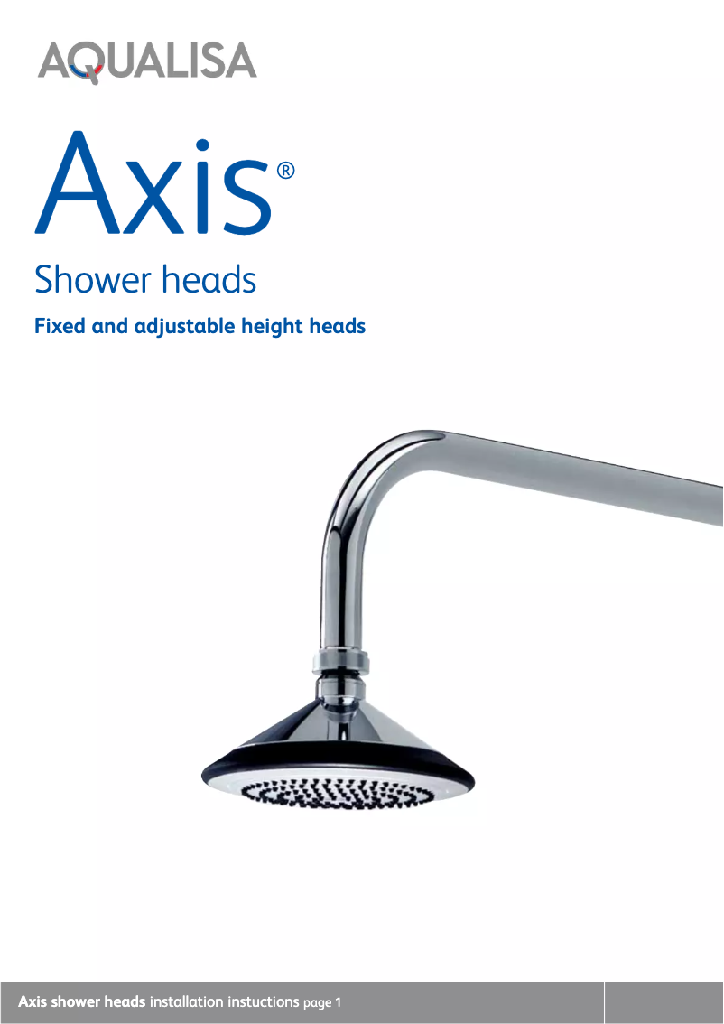 Imagen de la primera página del manual del dispositivo Axis