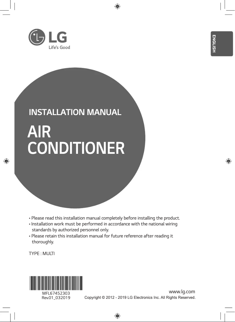 Imagen de la primera página del manual del dispositivo A3UQ26GFA0