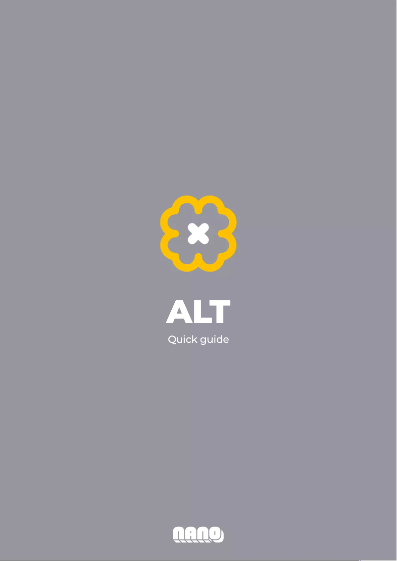Página 1 del manual Manual de usuario NANO Modules ALT