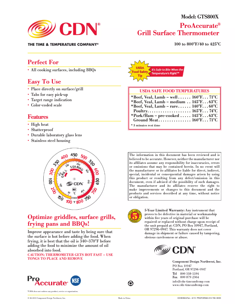 Imagen de la primera página del manual del dispositivo ProAccurate GTS800X