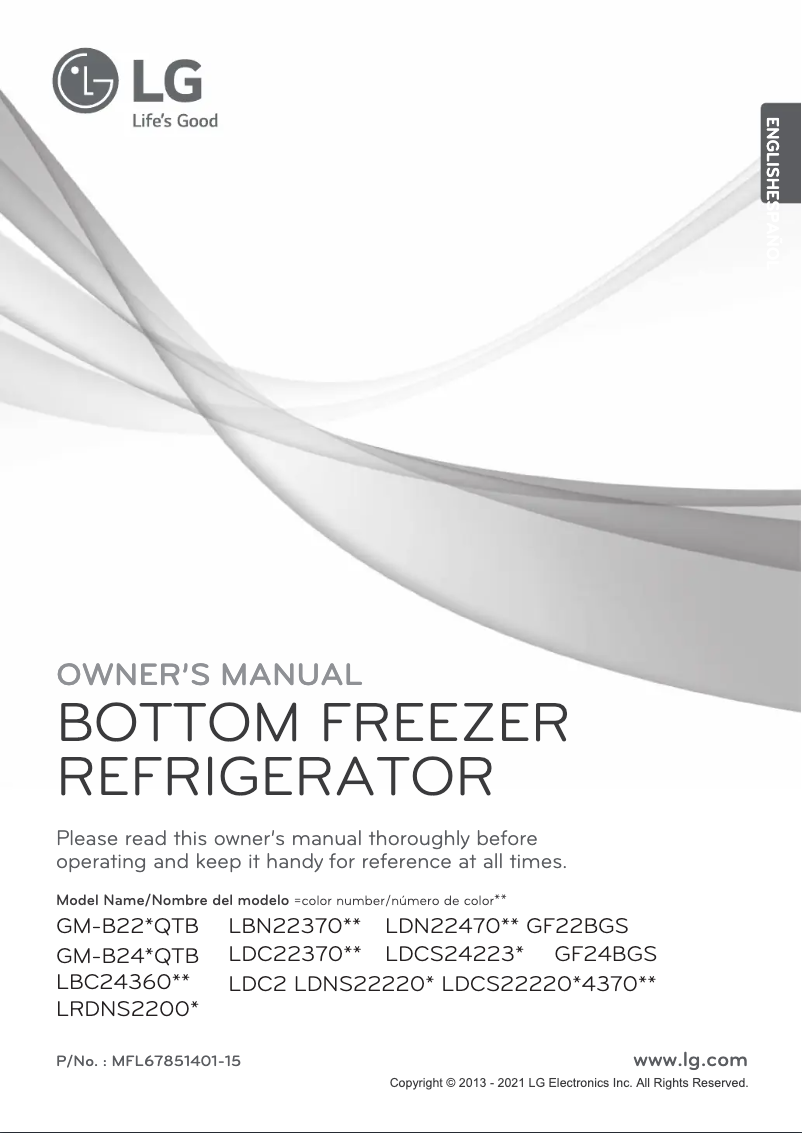 Página nº 1 - Manual de usuario LG LDCS22220W