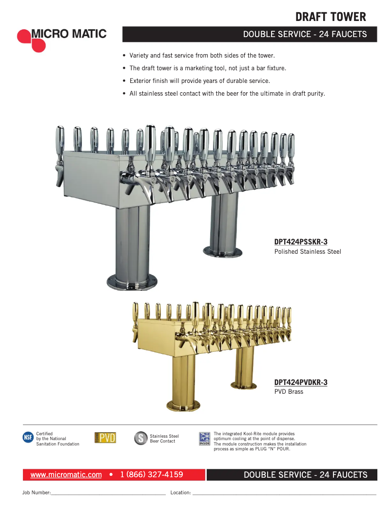 Página 1 del manual Manual de usuario Micro Matic DPT424PSSKR-3