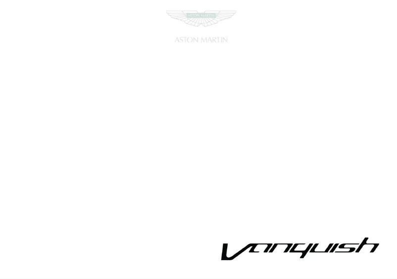 Página 1 del manual Manual de usuario Aston Martin Vanquish (2016)