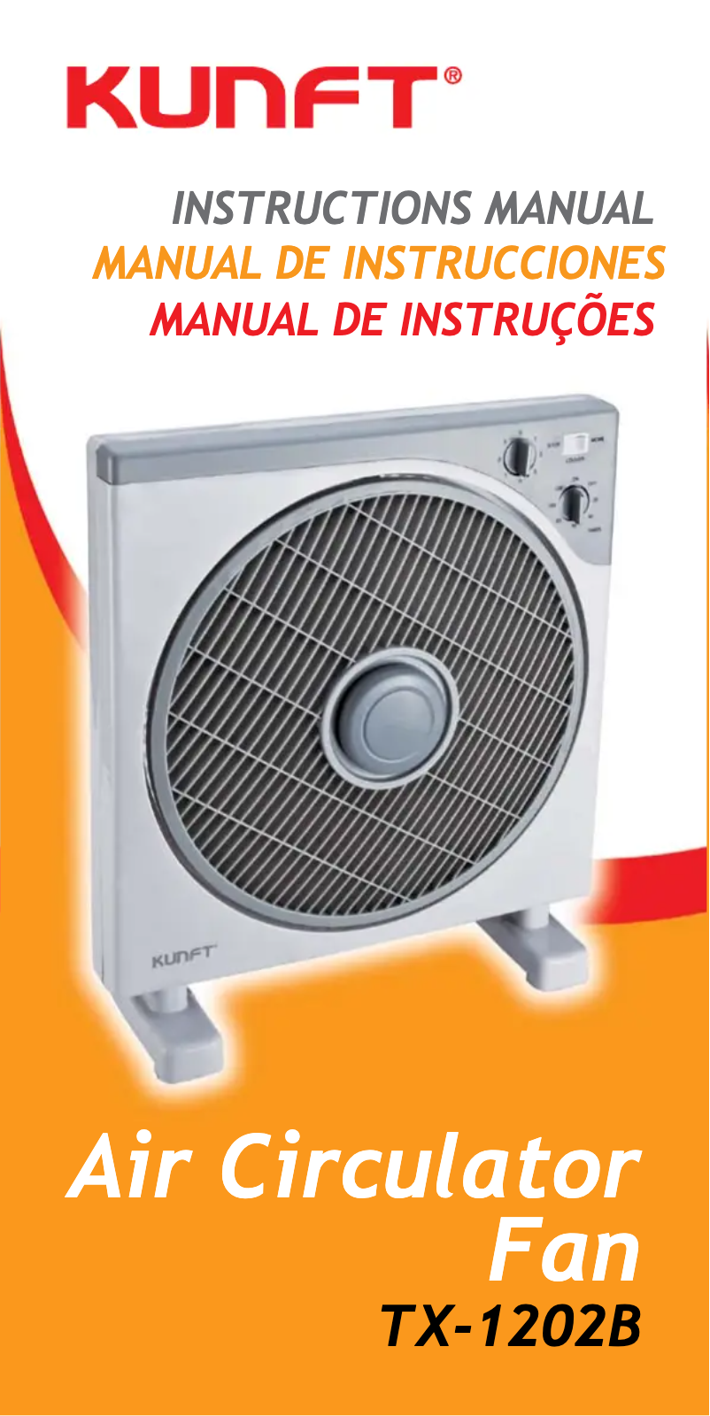 Página 1 del manual Manual de usuario Kunft TX-1202B