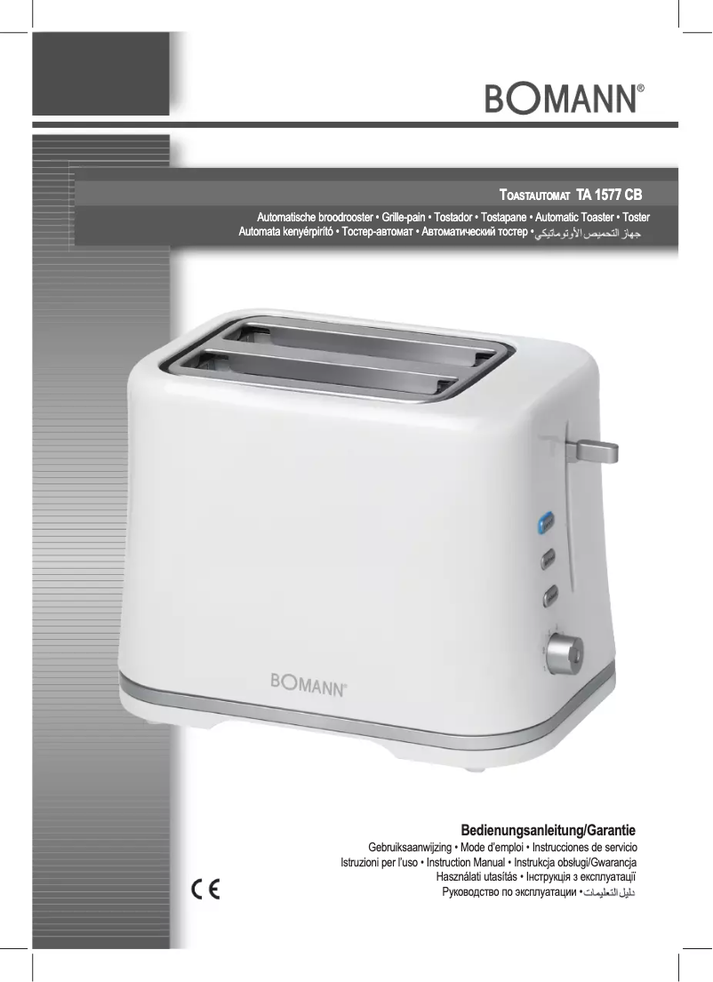 Imagen de la primera página del manual del dispositivo TA 1577 CB