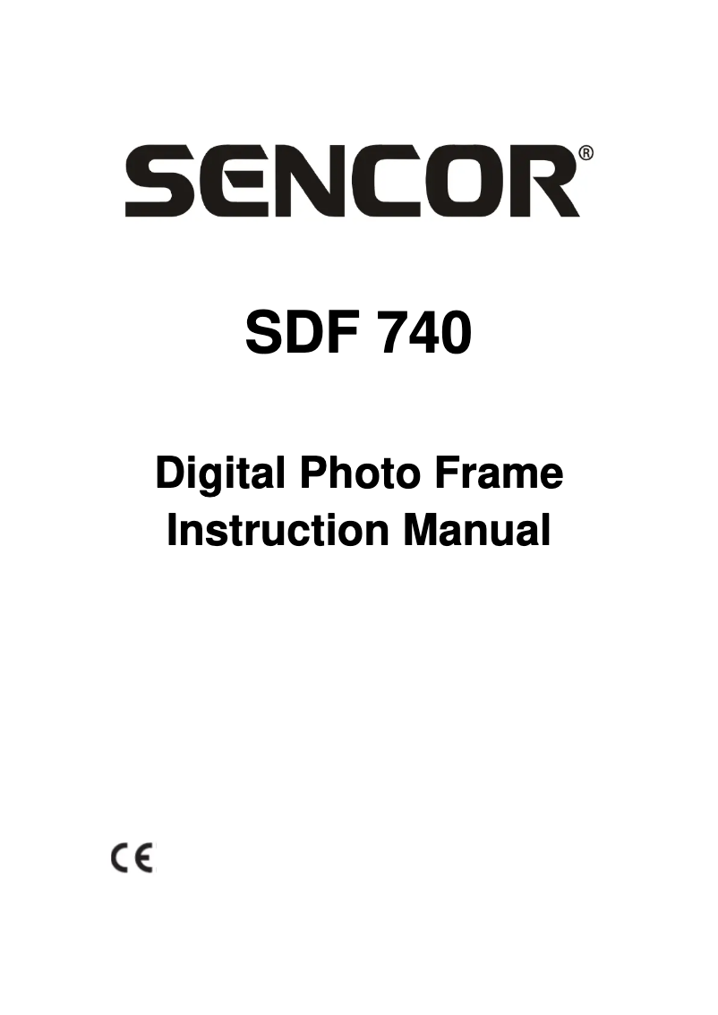 Imagen de la primera página del manual del dispositivo SDF 740 OE