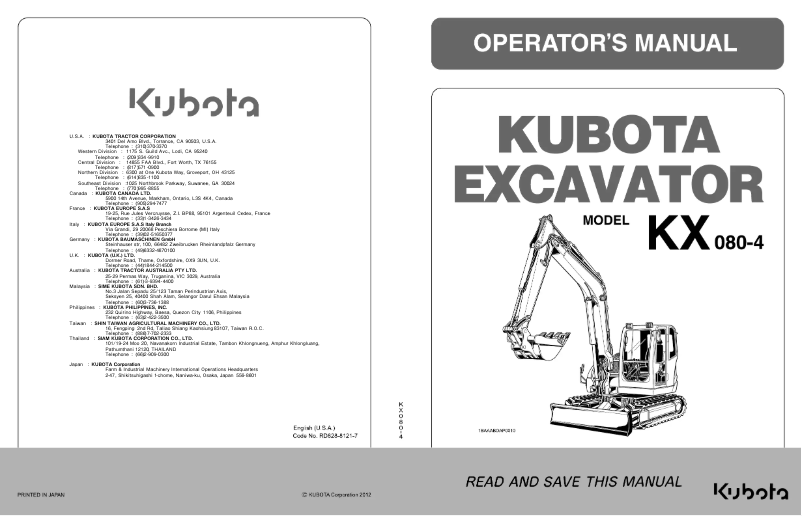 Imagen de la primera página del manual del dispositivo KX080-4