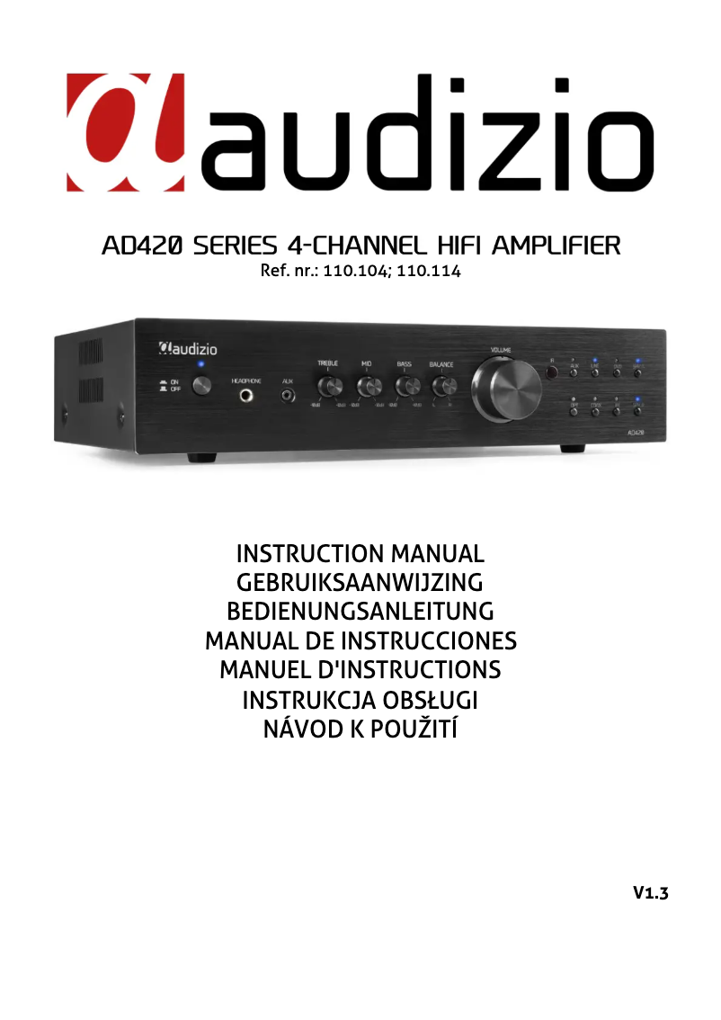 Página 1 del manual Manual de usuario Audizio AD420B