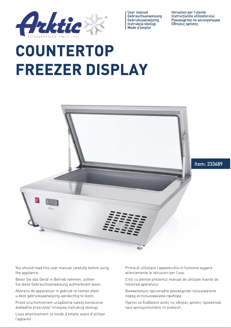 Página 1 del manual Manual de usuario Arktic 233689