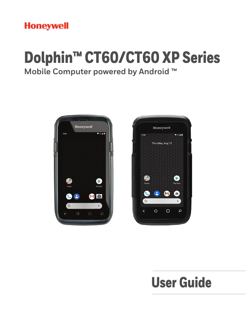 Imagen de la primera página del manual del dispositivo Dolphin CT60 XP