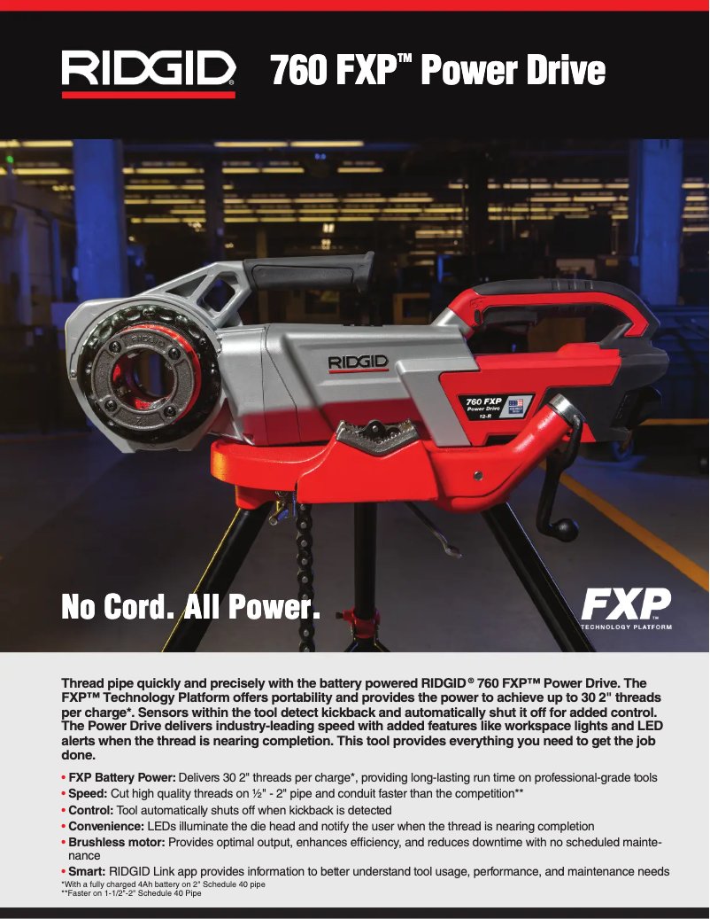 Imagen de la primera página del manual del dispositivo 760 FXP