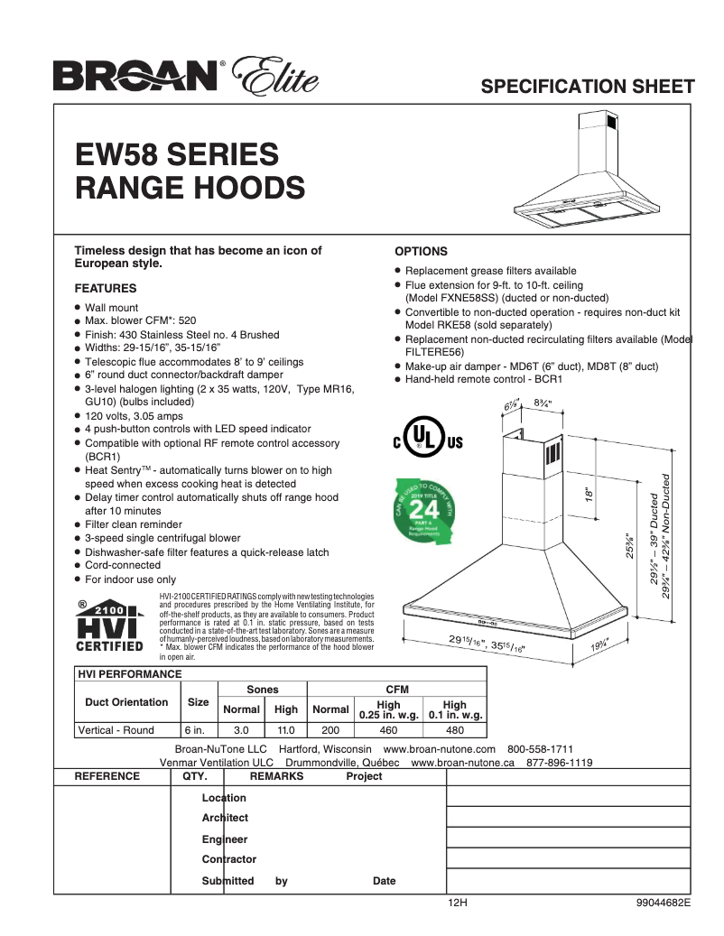 Imagen de la primera página del manual del dispositivo Elite EW5830SS