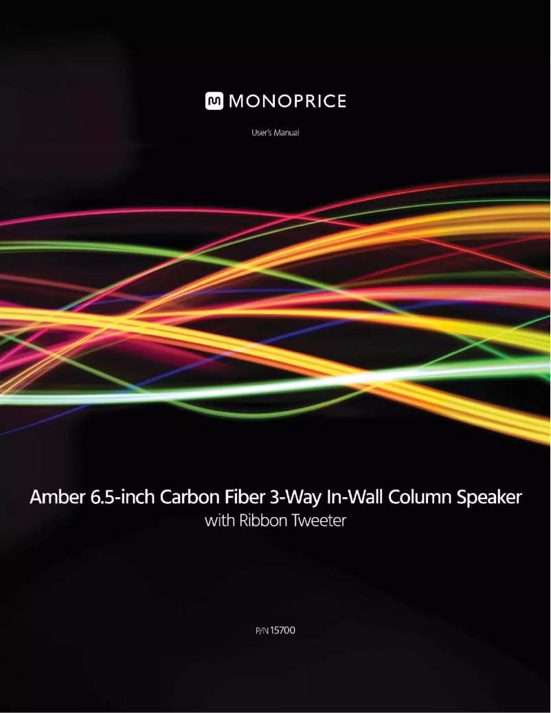 Página 1 del manual Manual de usuario Monoprice 15700