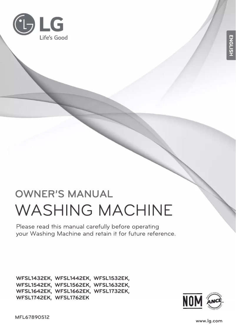 Imagen de la primera página del manual del dispositivo WFSL1542EK