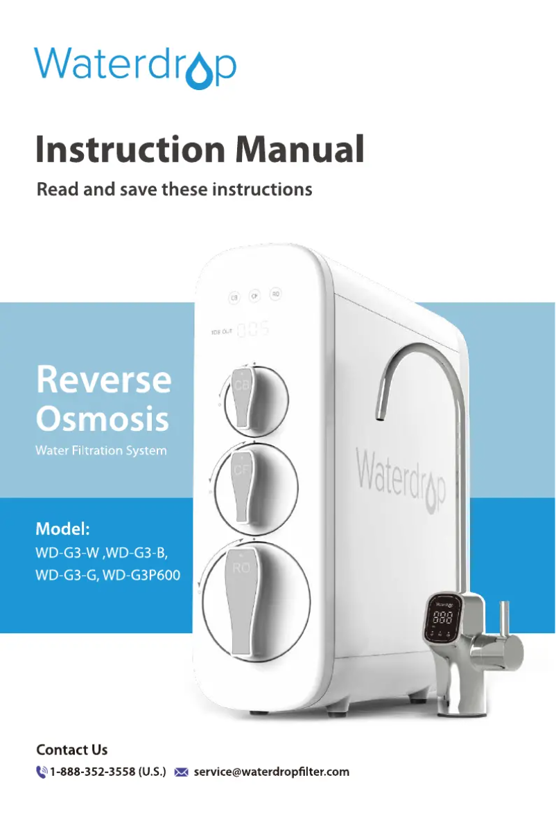 Página 1 del manual Manual de usuario Waterdrop WD-G3P600-W