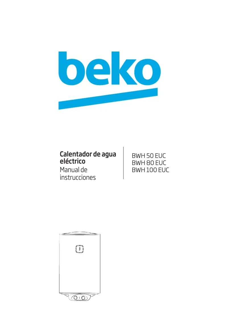 Página 1 del manual Manual de usuario Beko BWH 50 EUC