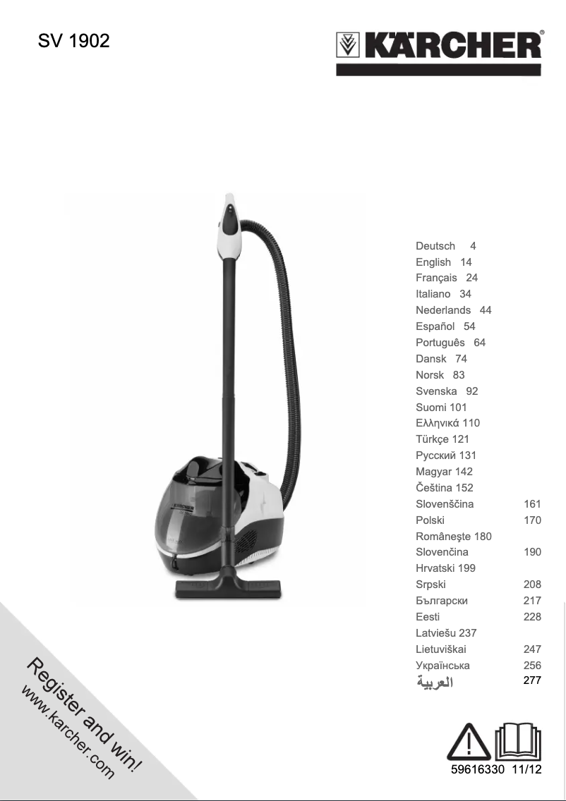 Imagen de la primera página del manual del dispositivo SV 1902