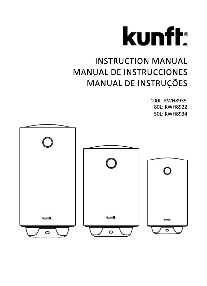 Imagen de la primera página del manual del dispositivo KWH8934