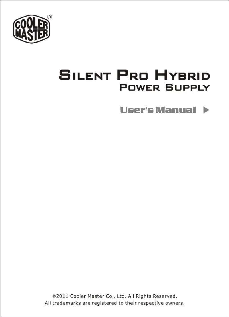 Imagen de la primera página del manual del dispositivo Silent Pro Hybrid