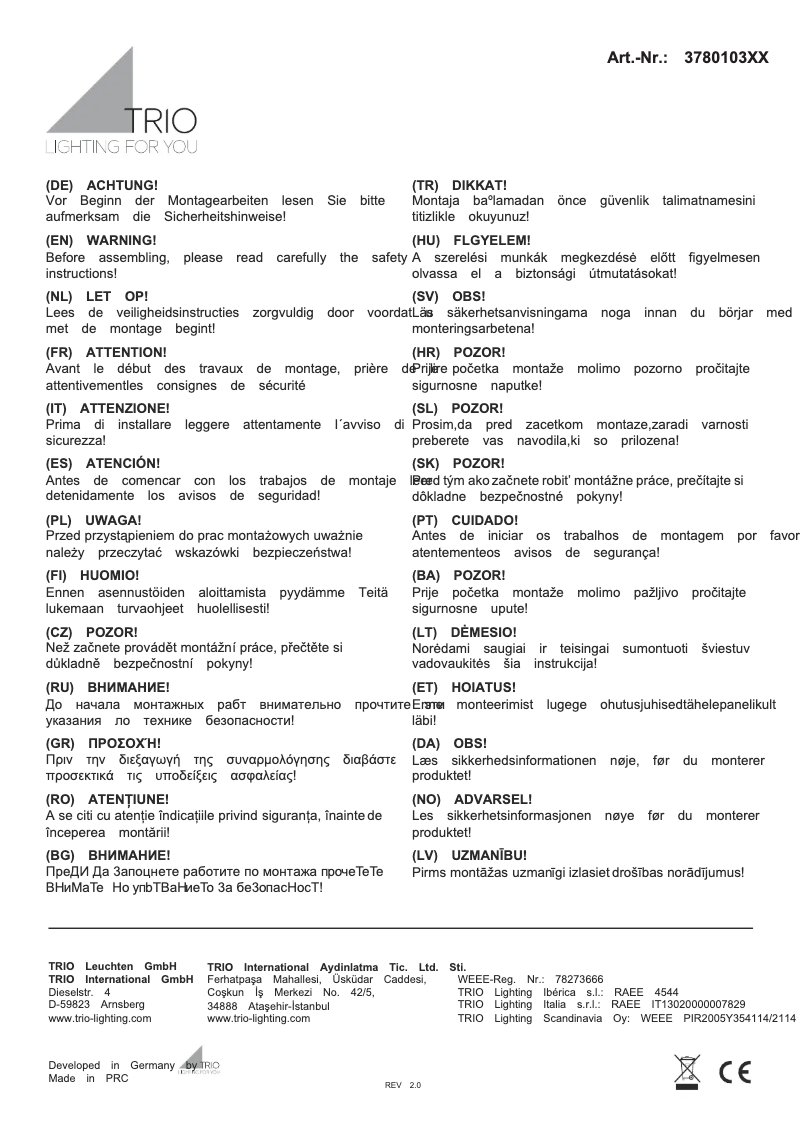 Imagen de la primera página del manual del dispositivo Agento 378010307