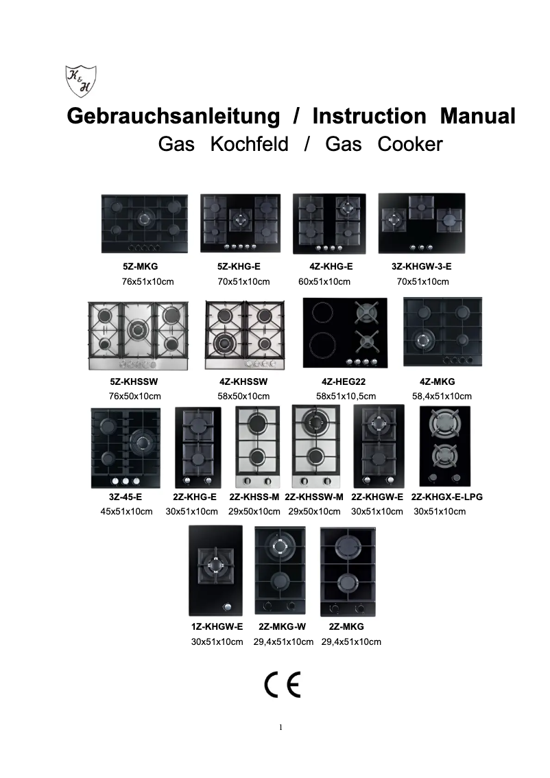 Imagen de la primera página del manual del dispositivo 2Z-MKG