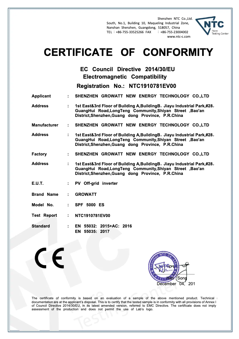 Imagen de la primera página del manual del dispositivo SPF 5000 ES