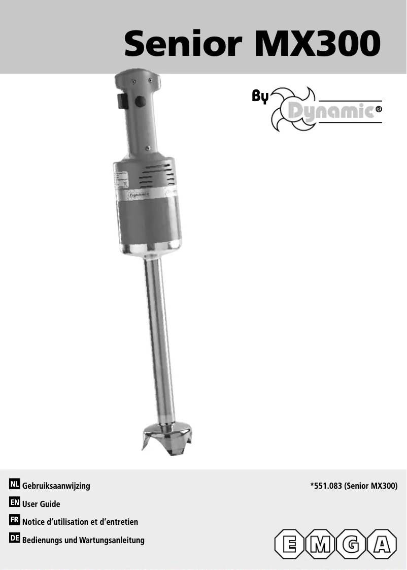 Imagen de la primera página del manual del dispositivo Senior 551083