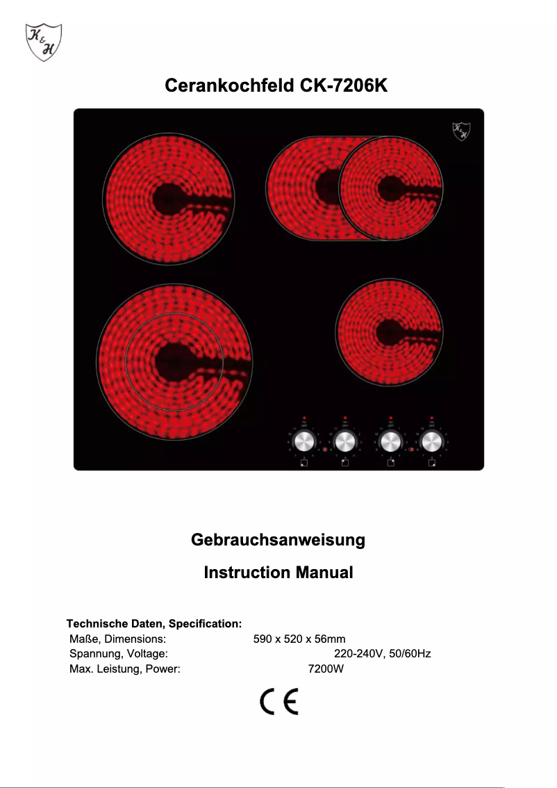 Página 1 del manual Manual de usuario K&H CK-7206K