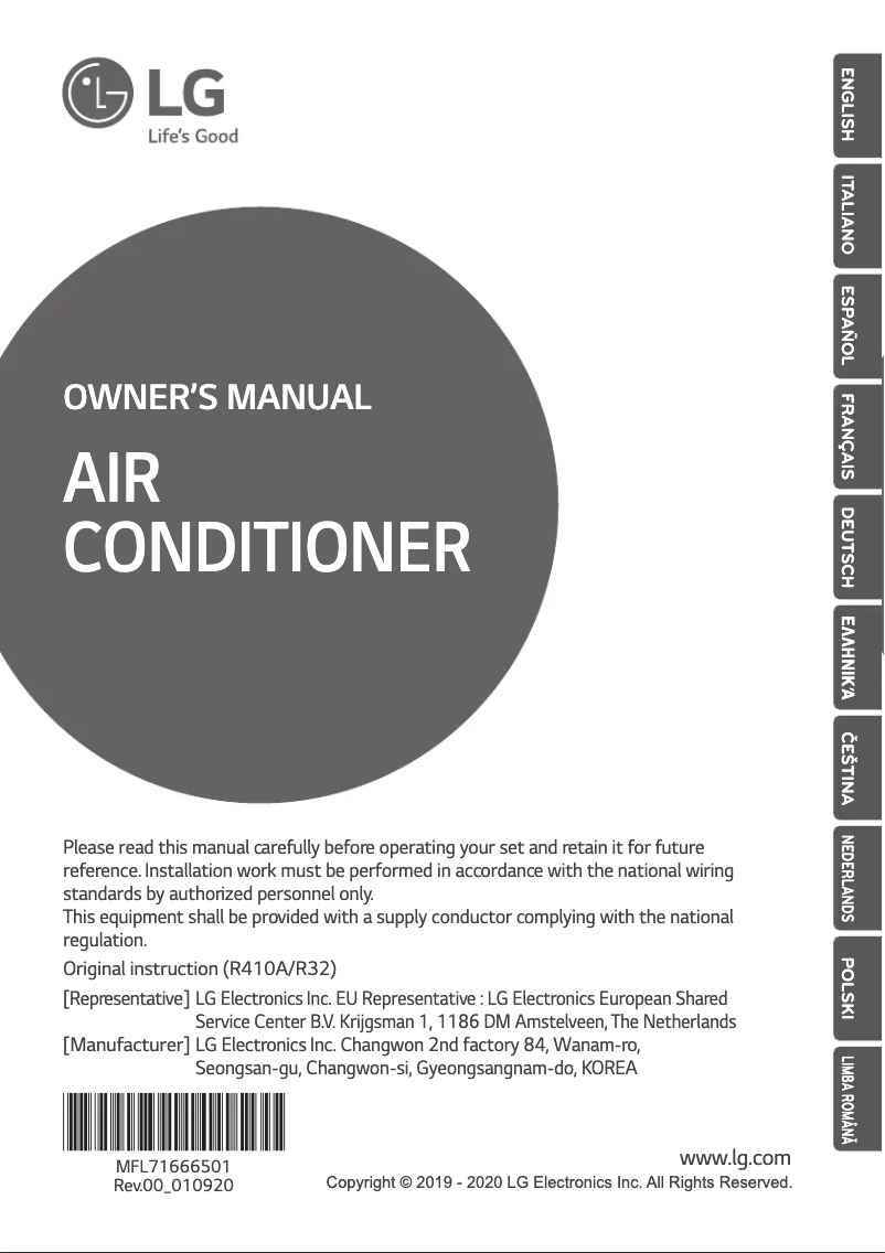 Página 1 del manual Manual de usuario LG CT24F