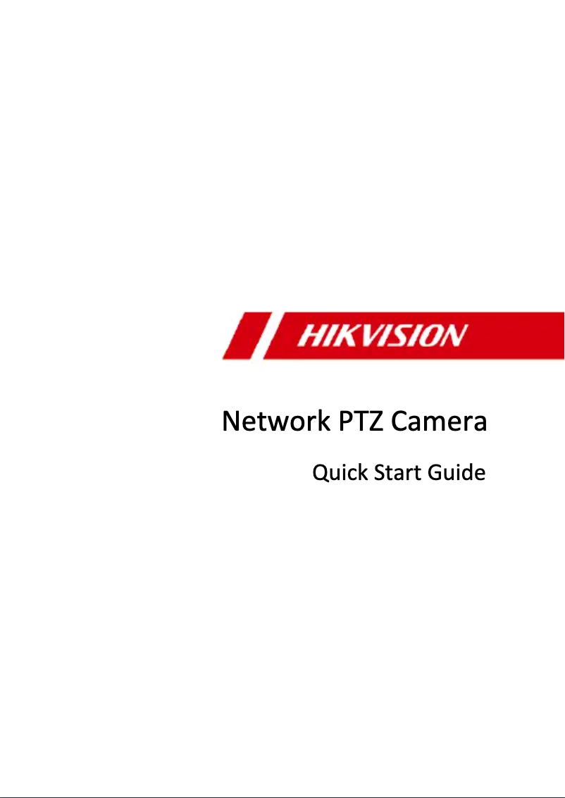 Página 1 del manual Guía de inicio rápido Hikvision DS-2DE2A404IW-DE3