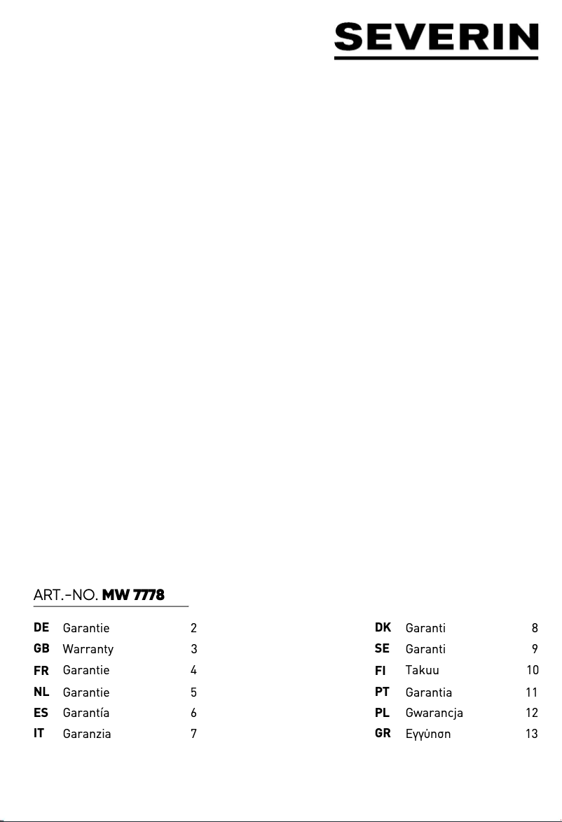 Imagen de la primera página del manual del dispositivo MW 7778