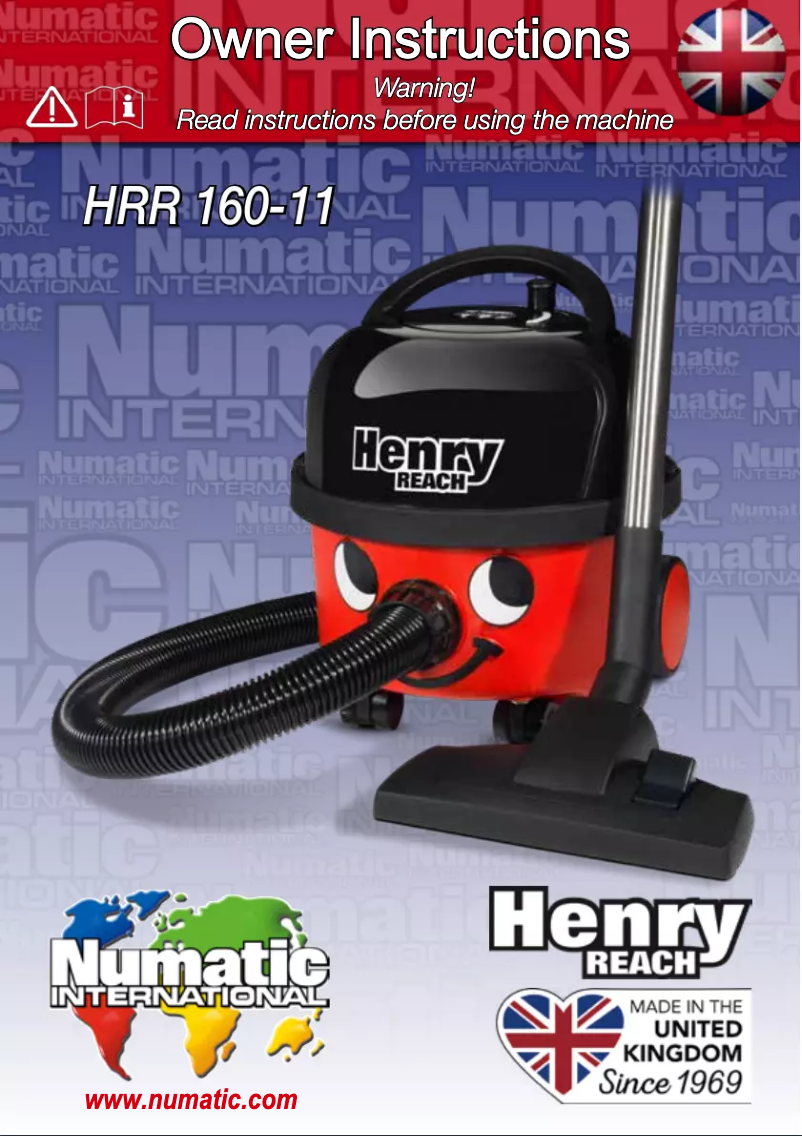 Página 1 del manual Manual de usuario Numatic Henry HRR 160-11