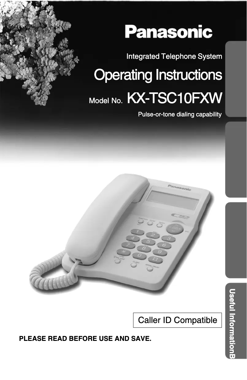 Página 1 del manual Manual de usuario Panasonic KX-TSC10FXW