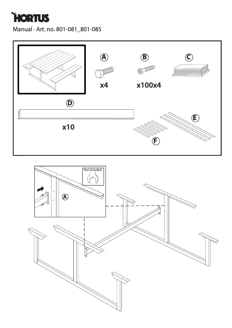 Imagen de la primera página del manual del dispositivo 801-081